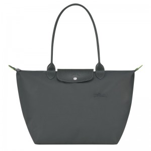 Longchamp Le Pliage Green L Tote Bag Graphite | YVGP87512