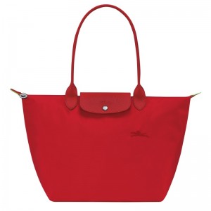 Longchamp Le Pliage Green L Tote Bag Tomato | PGZI43120