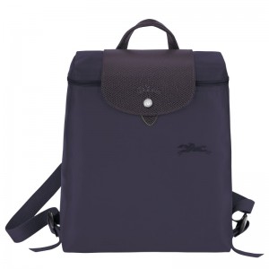 Longchamp Le Pliage Green M Backpack Bilberry | RKSU15290