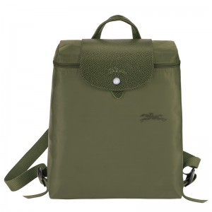 Longchamp Le Pliage Green M Backpack Forest | XPGJ16427