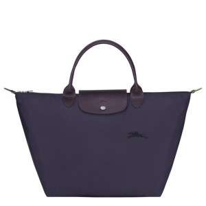 Longchamp Le Pliage Green M Handbag Bilberry | XYGB62910