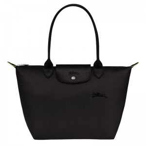 Longchamp Le Pliage Green M Tote Bag Zwart | BUFE84269