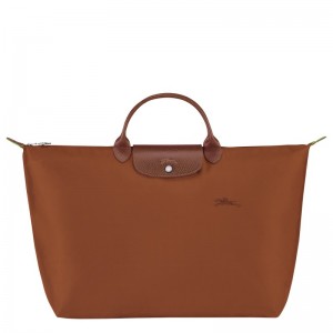 Longchamp Le Pliage Green S Travel Bag Cognac | YUZK35746