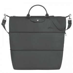 Longchamp Le Pliage Green Travel Bag Expandable Graphite | IQSW32067