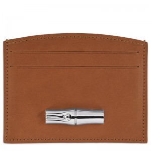 Longchamp Le Roseau Card Holder Cognac | GZCE83124