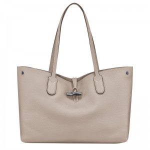 Longchamp Le Roseau Essential L Tote Bag Clay | RZOM73825