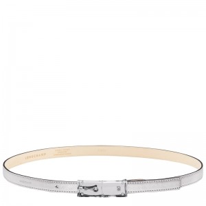 Longchamp Le Roseau Essential Ladies' Belt Zilver | SNHP56384