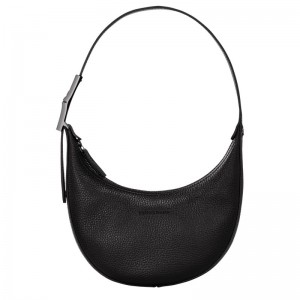 Longchamp Le Roseau Essential S Hobo Bag Zwart | LJIW70914