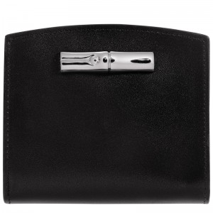 Longchamp Le Roseau Wallet Zwart | ZWVU29857