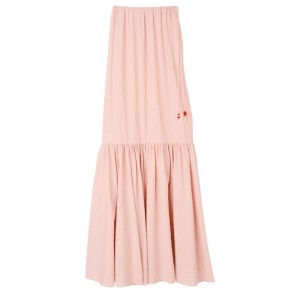 Longchamp Long Skirt Nude | VIXW06175