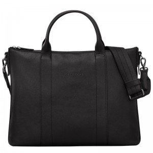 Longchamp Longchamp 3d Briefcase Zwart | JPDZ70413