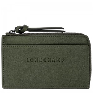 Longchamp Longchamp 3d Card Holder Khaki | TEBW76241