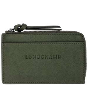 Longchamp Longchamp 3d Card Holder Khaki | RXOG51082