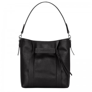 Longchamp Longchamp 3d M Hobo Bag Zwart | UXZT10465