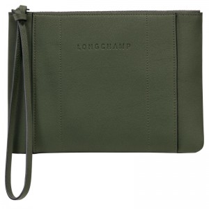 Longchamp Longchamp 3d Pouch Khaki | RXNC86731