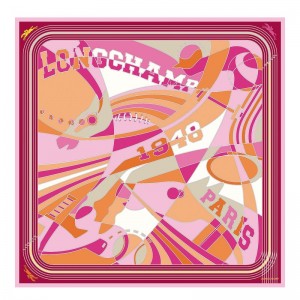 Longchamp Longchamp League Silk Scarf 90 Oranje | KNZT08765