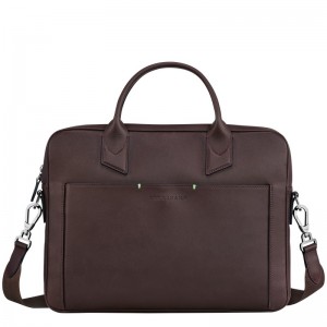 Longchamp Longchamp Sur Seine Briefcase Mocha | GFCZ51629