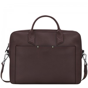 Longchamp Longchamp Sur Seine M Briefcase Mocha | BQOS02389