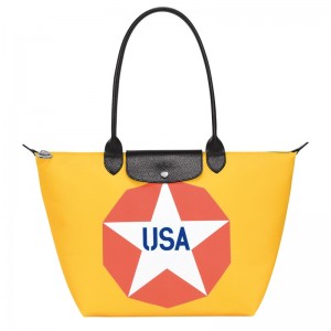 Longchamp Longchamp X Robert Indiana L Tote Bag Blauw | KCNM71395