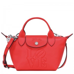 Longchamp Longchamp X Robert Indiana Xs Handbag Rood | SJVM69120