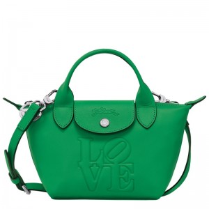 Longchamp Longchamp X Robert Indiana Xs Handbag Groen | OZJT67398