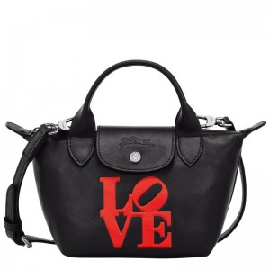 Longchamp Longchamp X Robert Indiana Xs Handbag Zwart | SXJR61792