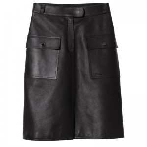 Longchamp Skirt Zwart | LVUH09651