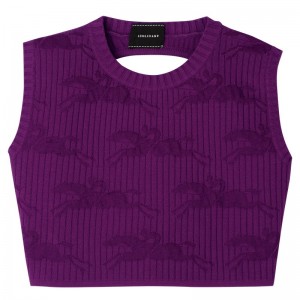 Longchamp Sleeveless Top Violet | WTPV06187