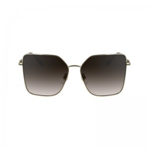 Longchamp Sunglasses Goud Bruin | LZYX48092