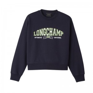 Longchamp Sweatshirt Donkerblauw | MKYO25409