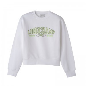 Longchamp Sweatshirt Wit | HVBL84259