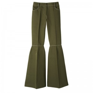 Longchamp Trousers Khaki | AZMY84295