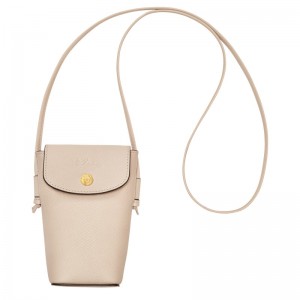 Longchamp Épure Phone Case With Leather Lace Paper | WZEF58162