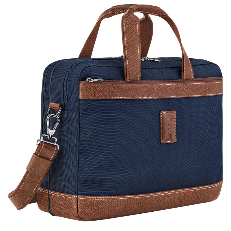 Longchamp Boxford L Briefcase Blauw | FWZQ35248