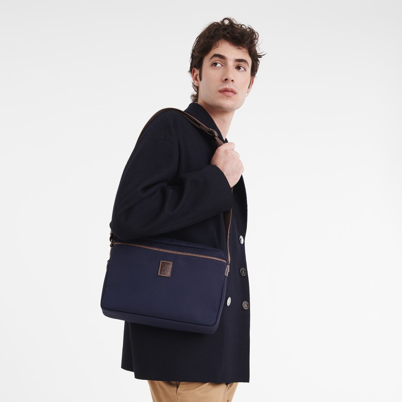 Longchamp Boxford M Camera Bag Blauw | VLOQ85102