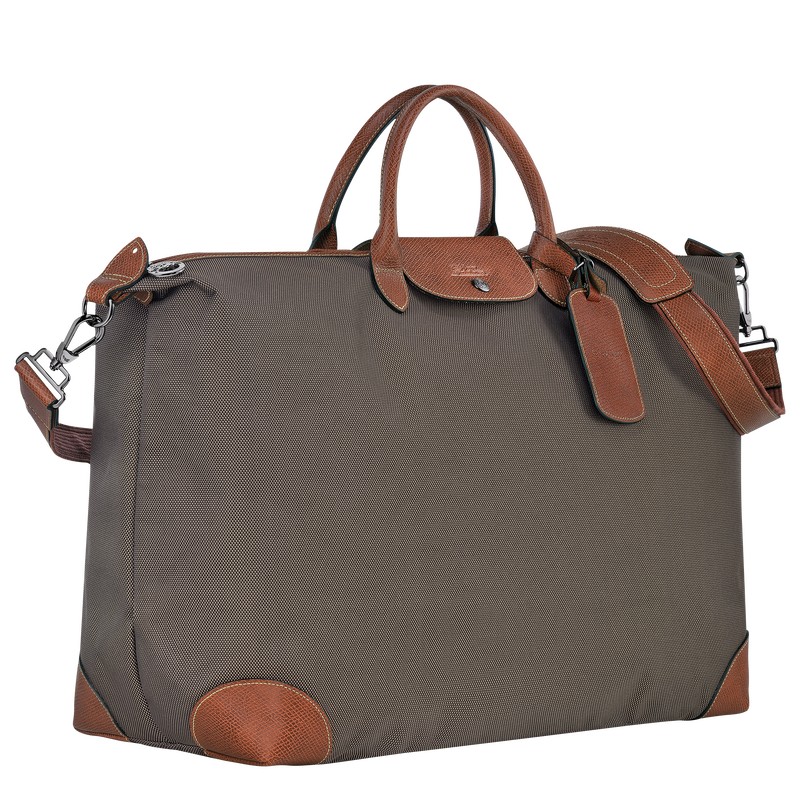 Longchamp Boxford M Travel Bag Bruin | ZIEO39687