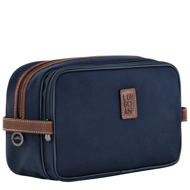 Longchamp Boxford Toiletry Case Blauw | BJWZ72018