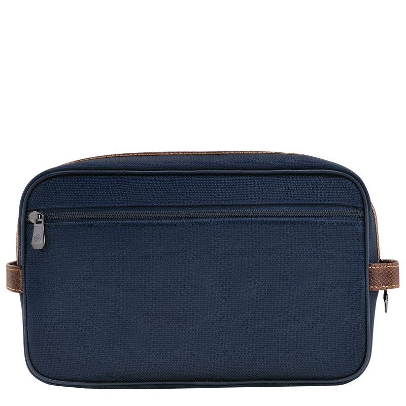 Longchamp Boxford Toiletry Case Blauw | BJWZ72018