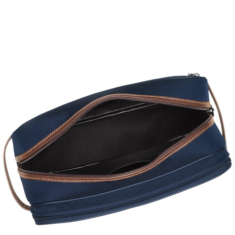 Longchamp Boxford Toiletry Case Blauw | BJWZ72018