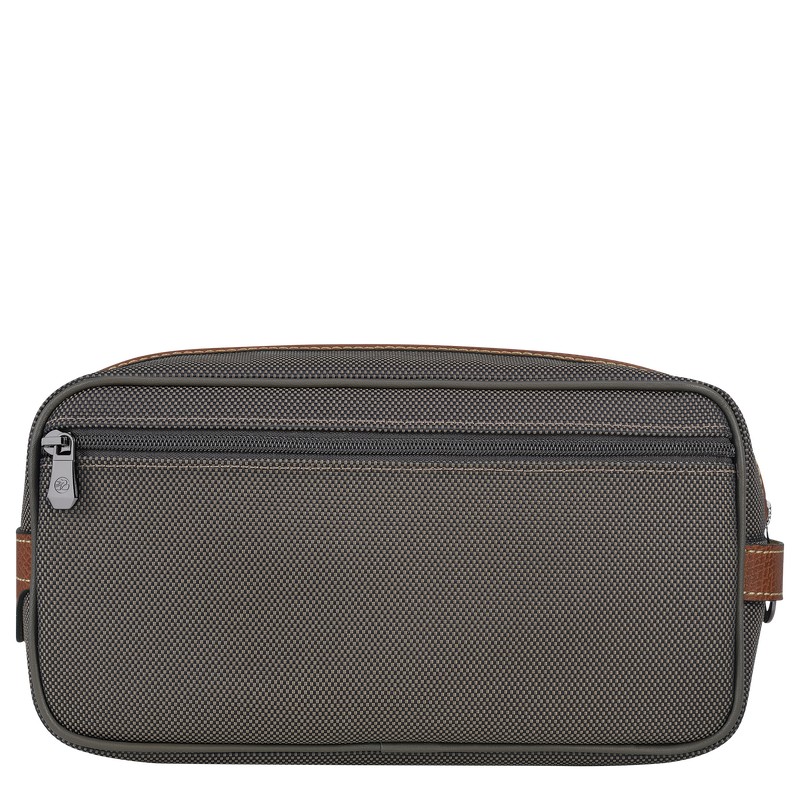 Longchamp Boxford Toiletry Case Bruin | JEIZ74365