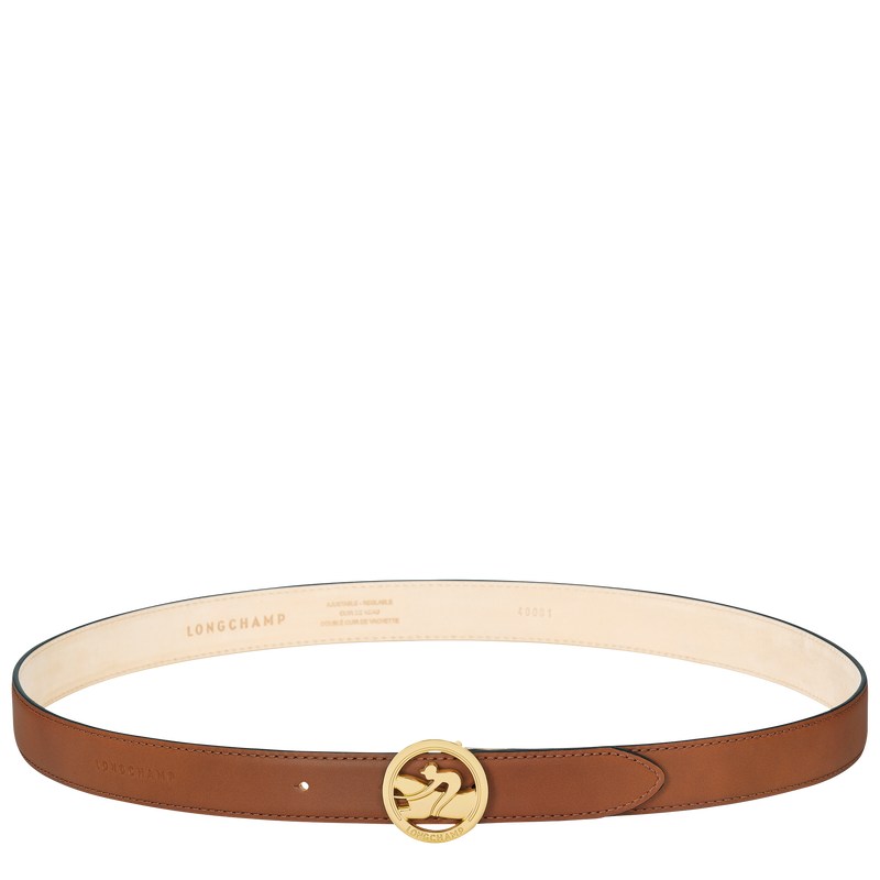 Longchamp Box-trot Ladies\' Belt Cognac | JXZL87325