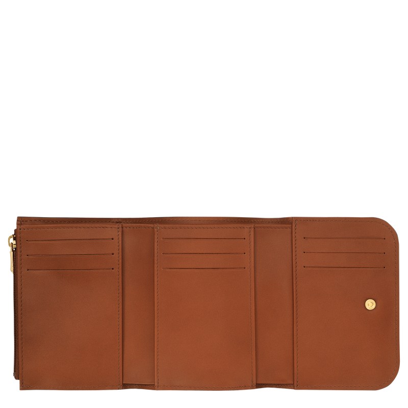 Longchamp Box-trot Wallet Cognac | FQXP28173