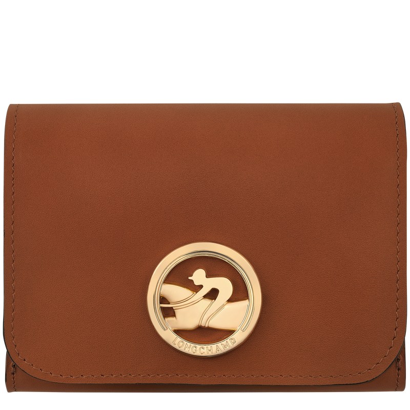 Longchamp Box-trot Wallet Cognac | FQXP28173