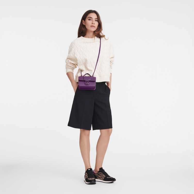 Longchamp Box-trot Xs Crossbody Bag Violet | VPOQ10284