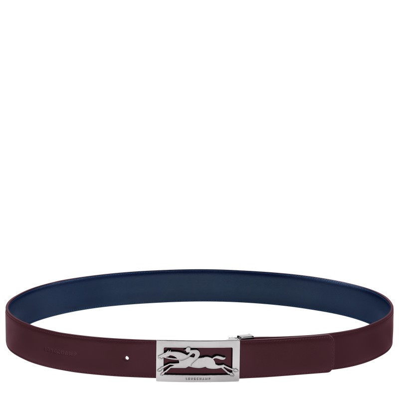 Longchamp Delta Box Belt Donkerblauw Bordeaux | GNIU04658