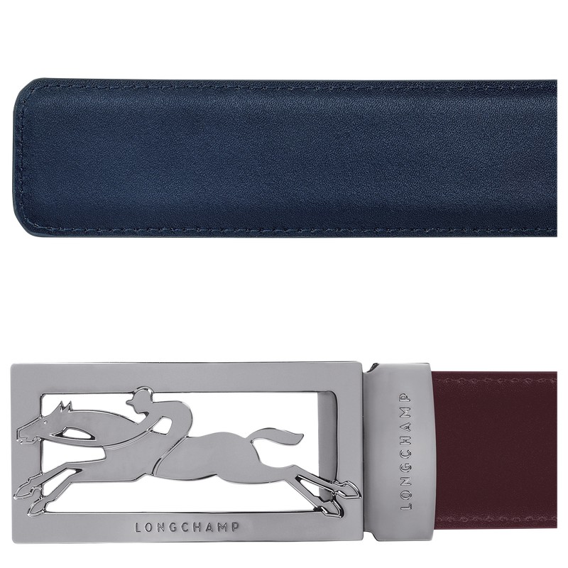 Longchamp Delta Box Belt Donkerblauw Bordeaux | GNIU04658