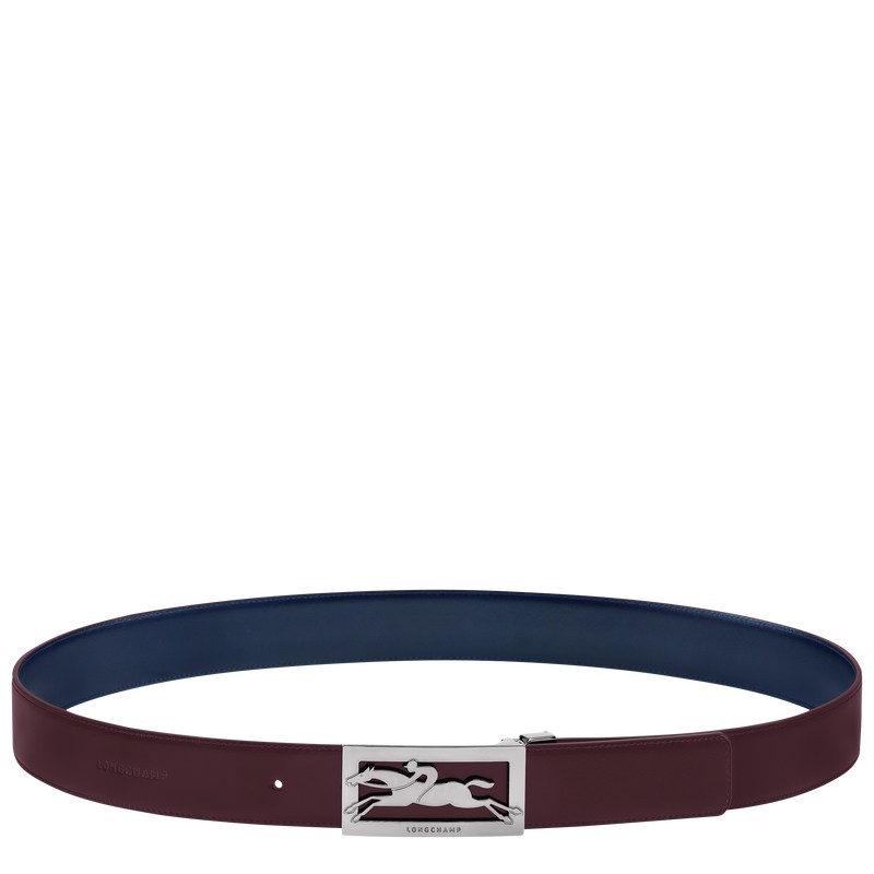 Longchamp Delta Box Belt Donkerblauw Bordeaux | AIFJ59716