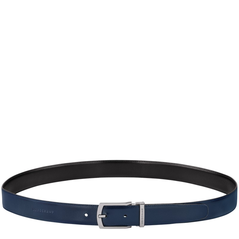 Longchamp Delta Box Belt Set Zwart Donkerblauw | ZNAS09245