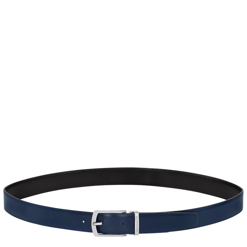 Longchamp Delta Box Belt Zwart Donkerblauw | RYIJ28547