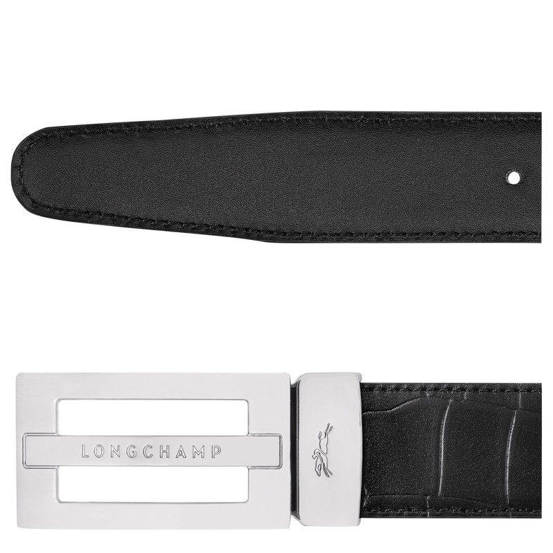 Longchamp Delta Box Belt Zwart | KAVX54629